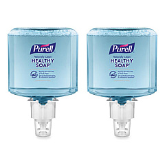 PURELL CLEAN RELEASE Technology HEALTHY SOAP Naturally Clean Foam Refill, For ES6 Dispensers, Fragrance-Free, 1,200 mL, 2/Carton (GOJ647002CT)