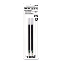 uniball 207 Impact Gel Stick Pen Refills, Bold 1 mm Conical Tip, Black Ink, 2/Pack (UBC65808)