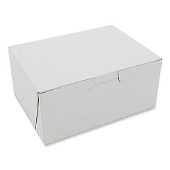 SCT White One-Piece Non-Window Bakery Boxes, 6 x 4.5 x 2.75, White, Paper, 250/Carton (SCH0903)