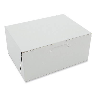 SCT White One-Piece Non-Window Bakery Boxes, 6 x 4.5 x 2.75, White, Paper, 250/Carton (SCH0903)