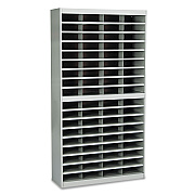 Safco Steel/Fiberboard E-Z Stor Sorter, 72 Compartments, 37.5 x 12.75 x 71, Gray (SAF9241GRR)