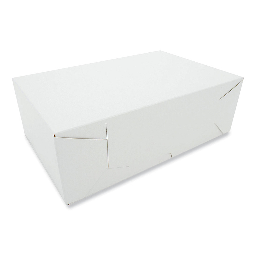 SCT Two-Piece Sausage and Meat-Patty Boxes, 12 x 7.75 x 4.06, White, Paper, 100/Carton (SCH1709)