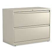 Alera Lateral File, 2 Legal/Letter-Size File Drawers, Putty, 36" x 18.63" x 28" (ALEHLF3629PY)