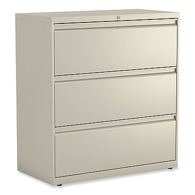 Alera Lateral File, 3 Legal/Letter/A4/A5-Size File Drawers, Putty, 36" x 18.63" x 40.25" (ALEHLF3641PY)