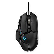 Logitech G502 LIGHTSPEED Wireless Gaming Mouse, 2.4 GHz Frequency/33 ft Wireless Range, Right Hand Use, Black (LOG910005565)