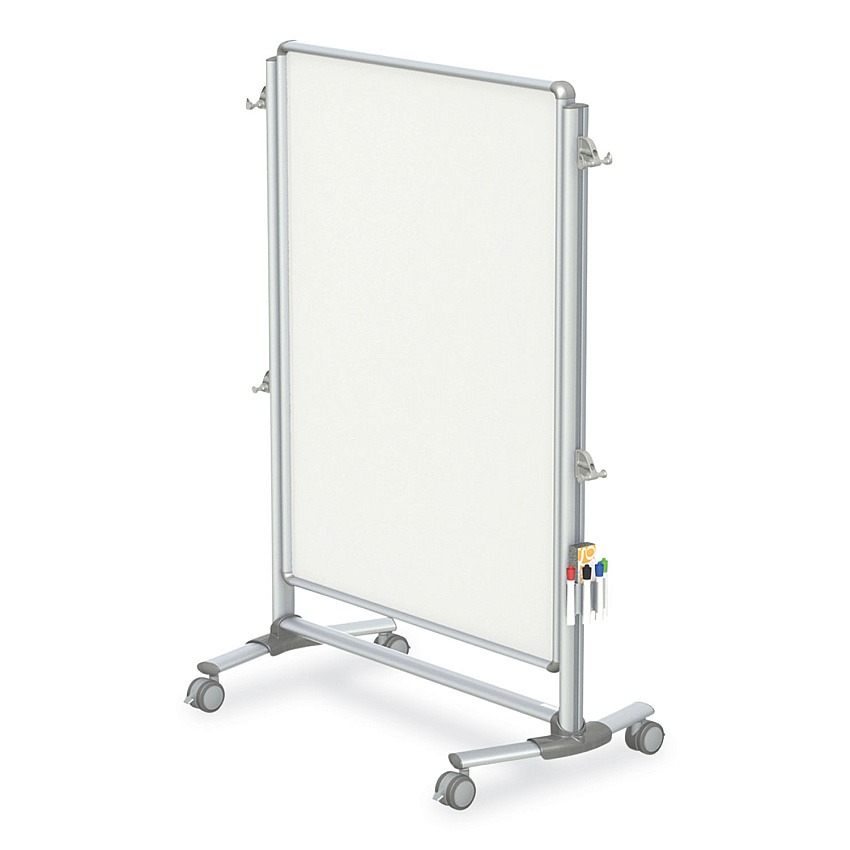 Ghent Nexus Partition Whiteboard, 52.38 x 76.13 x 21.38, White (GHENEX224MMP)
