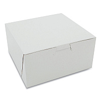 SCT White One-Piece Non-Window Bakery Boxes, Standard, 3 x 6 x 6, White, Paper, 250/Carton (SCH1505)