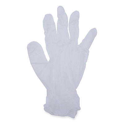 Boardwalk General Purpose Vinyl Gloves, Powder/Latex-Free, 2.6 mil, Medium, Clear, 100/Box (BWK365MBX)