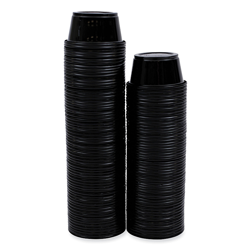 Boardwalk Souffle/Portion Cups, 2 oz, Polypropylene, Black, 125 Cups/Sleeve, 20 Sleeves/Carton (BWKPRTN2BL)