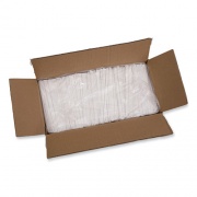 Boardwalk Individually Wrapped Paper Straws, 7.75" x 0.25", White, 3,200/Carton (PPRSTRWWR)