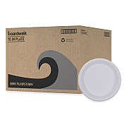 Boardwalk Hi-Impact Plastic Dinnerware, Plate, 10" dia, White, 500/Carton (BWKPLHIPS10WH)