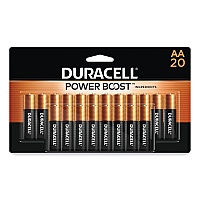 Duracell Power Boost CopperTop Alkaline AA Batteries, 20/Pack (DURMN1500B20Z)