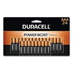 Duracell Power Boost CopperTop Alkaline AAA Batteries, 24/Pack (DURMN2400B24Z)
