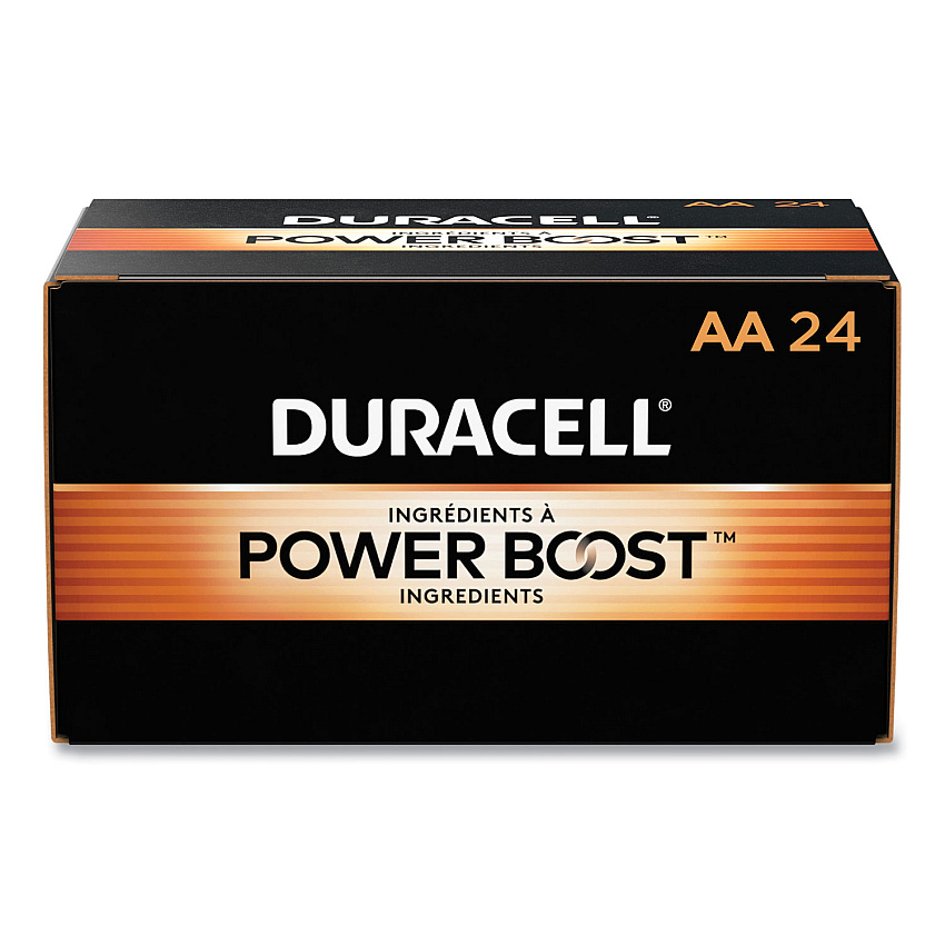 Duracell Power Boost CopperTop Alkaline AA Batteries, 24/Box (DURMN1500B24)