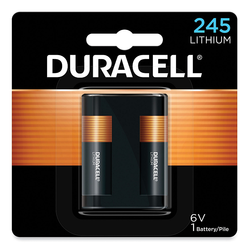 Duracell Specialty High-Power Lithium Battery, 245, 6 V (DURDL245BPK)