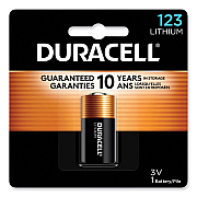 Duracell Specialty High-Power Lithium Battery, 123, 3 V (DURDL123ABPK)