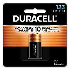 Duracell Specialty High-Power Lithium Battery, 123, 3 V (DURDL123ABPK)