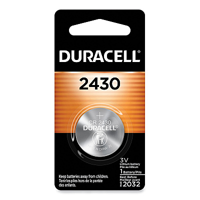 Duracell Lithium Coin Batteries, 2430 (DURDL2430BPK)