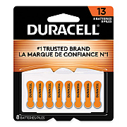 Duracell Hearing Aid Battery, #13, 8/Pack (DURDA13B8ZM09)