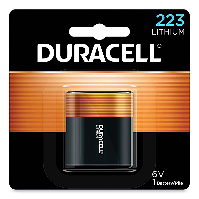 Duracell Specialty High-Power Lithium Battery, 223, 6 V (DURDL223ABPK)