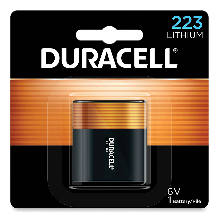 Duracell Specialty High-Power Lithium Battery, 223, 6 V (DURDL223ABPK)