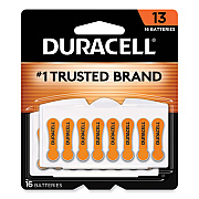 Duracell Hearing Aid Battery, #13, 16/Pack (DURDA13B16ZM09)