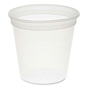Pactiv Evergreen Newspring DELItainer Microwavable Container, 24 oz, 4.55 x 4.55 x 4.35, Clear, Plastic, 480/Carton (PCTYL5024)