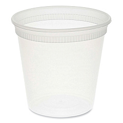 Pactiv Evergreen Newspring DELItainer Microwavable Container, 24 oz, 4.55 x 4.55 x 4.35, Clear, Plastic, 480/Carton (PCTYL5024)