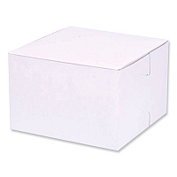 SCT Bakery Boxes, Standard, 6 x 6 x 4, White, Paper, 250/Carton (SCH1509)