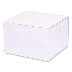 SCT Bakery Boxes, Standard, 6 x 6 x 4, White, Paper, 250/Carton (SCH1509)