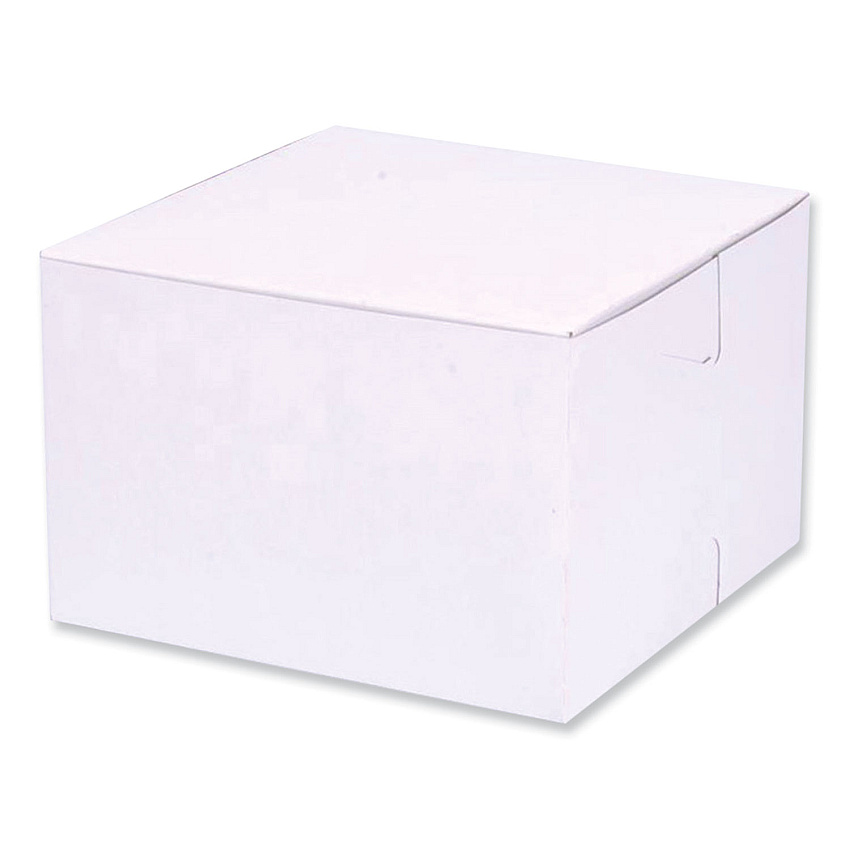 SCT Bakery Boxes, Standard, 6 x 6 x 4, White, Paper, 250/Carton (SCH1509)