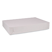 SCT Bakery Boxes, Standard, 26 x 18.5 x 4, White, Paper, 50/Carton (SCH1995)