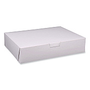SCT Bakery Boxes, Standard, 19 x 14 x 4, White, Paper, 50/Carton (SCH1929)