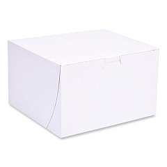 SCT Bakery Boxes, Standard, 8 x 8 x 5, White, Paper, 100/Carton (SCH1545)