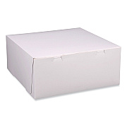 SCT Bakery Boxes, Standard, 12 x 12 x 5, White, Paper, 100/Carton (SCH1587)