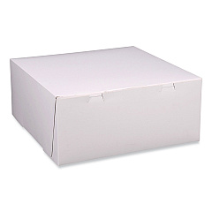 SCT Bakery Boxes, Standard, 12 x 12 x 5, White, Paper, 100/Carton (SCH1587)