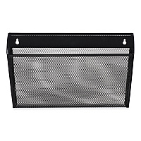 Universal Metal Mesh Wall File, Letter Size, 14" x 3.1" x 8.2", Black (UNV20026)