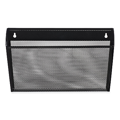 Universal Metal Mesh Wall File, Letter Size, 14" x 3.1" x 8.2", Black (UNV20026)