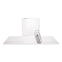 Universal Slant D-Ring View Binder, 3 Rings, 5" Capacity, 11 x 8.5, White (UNV20997)