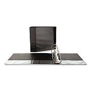Universal Slant D-Ring View Binder, 3 Rings, 5" Capacity, 11 x 8.5, Black (UNV20998)
