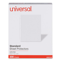 Universal Standard Sheet Protector, Standard, 8.5 x 11, Clear, 200/Box (UNV21122)