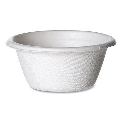Eco-Products Molded Fiber Portion Cups, 2 oz, White, 2,500/Carton (ECOEPSPC2)