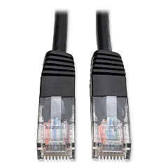 Tripp Lite CAT5e 350 MHz Molded Patch Cable, 10 ft, Black (N002010BK)