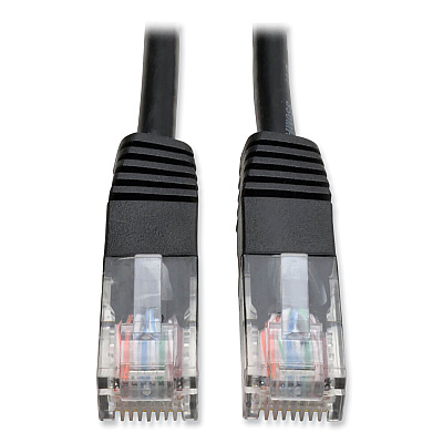 Tripp Lite CAT5e 350 MHz Molded Patch Cable, 10 ft, Black (N002010BK)