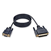 Tripp Lite Null Modem Serial DB9 Serial Cable, DB9 to DB25 (F/M), 6 ft, Beige (P456006)