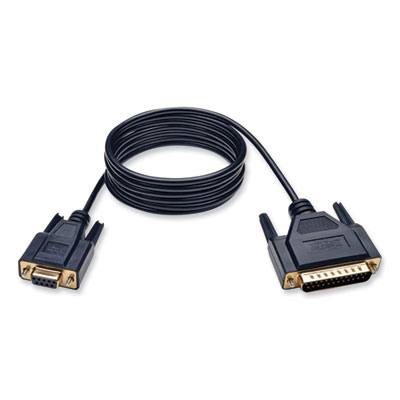 Tripp Lite Null Modem Serial DB9 Serial Cable, DB9 to DB25 (F/M), 6 ft, Beige (P456006)