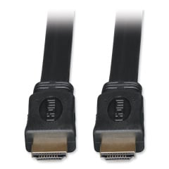 Tripp Lite High Speed HDMI Flat Cable, Ultra HD 4K, Digital Video with Audio (M/M), 6 ft, Black (P568006FL)