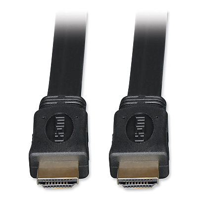Tripp Lite High Speed HDMI Flat Cable, Ultra HD 4K, Digital Video with Audio (M/M), 6 ft, Black (P568006FL)