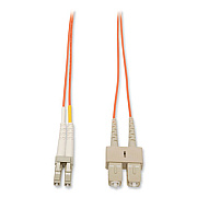 Tripp Lite Duplex Multimode 62.5/125 Fiber Patch Cable (LC/SC), 6 ft, Orange (N31602M)
