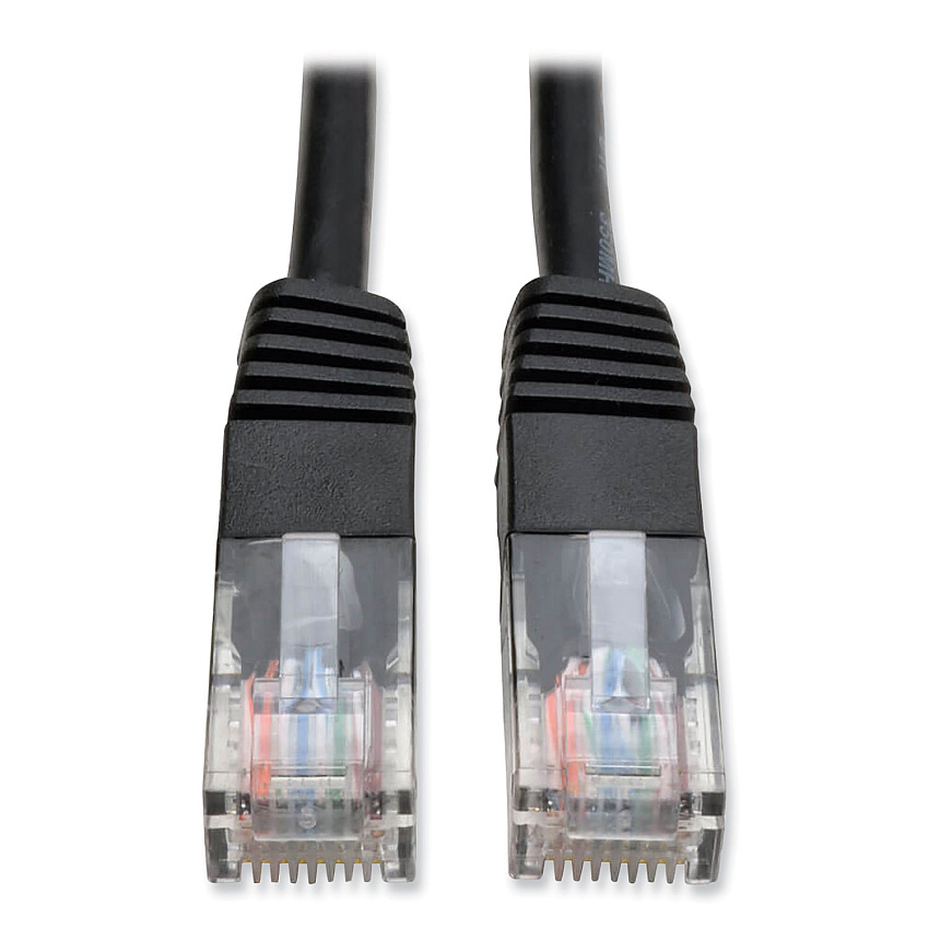 Tripp Lite CAT5e 350 MHz Molded Patch Cable, 25 ft, Black (N002025BK)